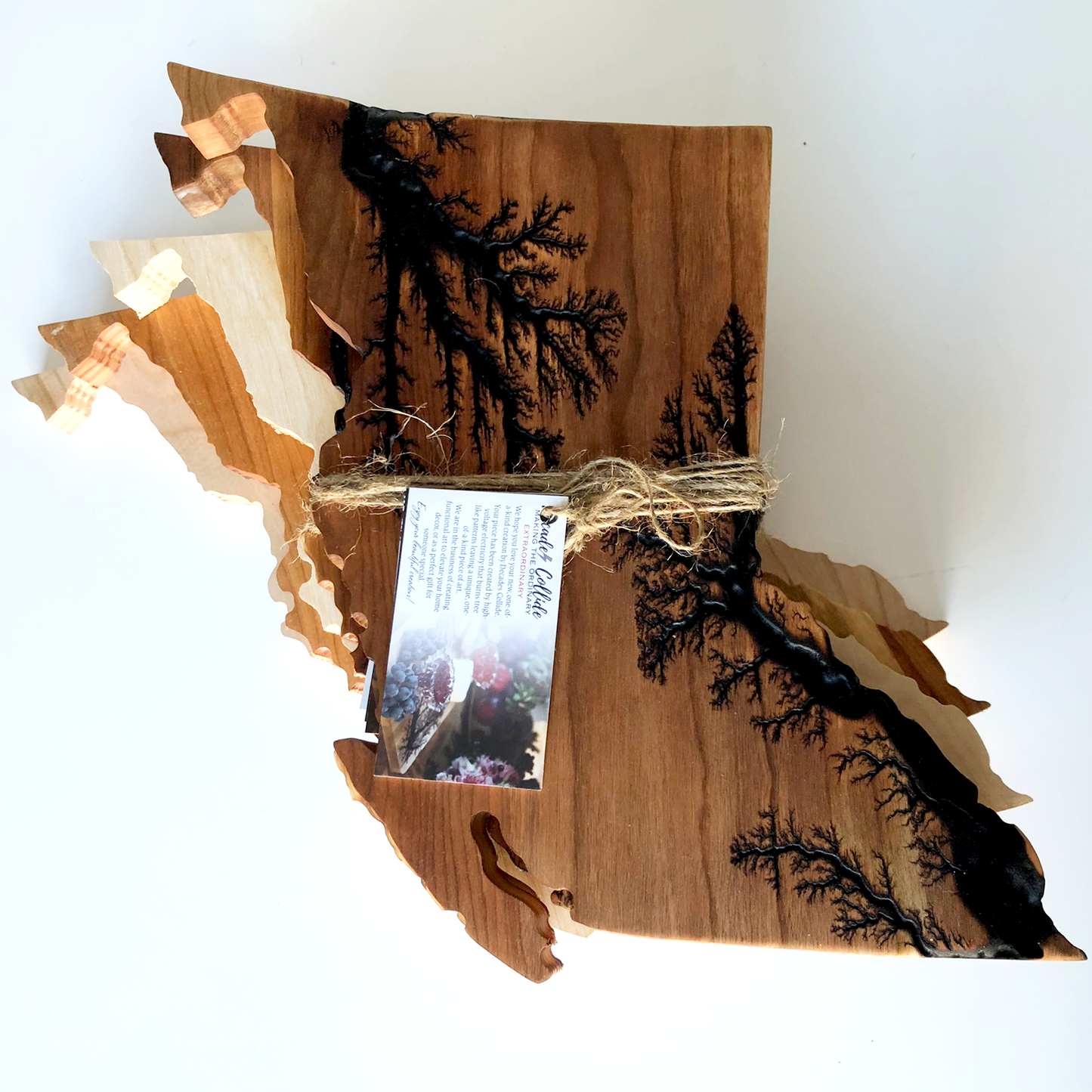 Electrified British Columbia Charcuterie Plank - Handcrafted, Customizable, Ideal for Gifting